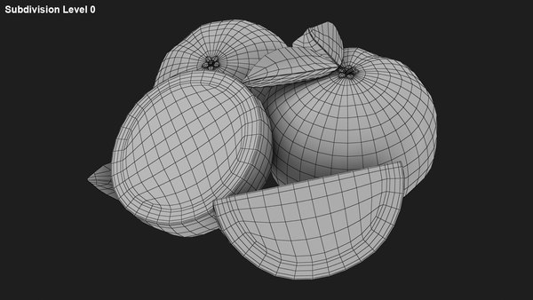 Citrus fruit set 2 3D model - TurboSquid 1316685