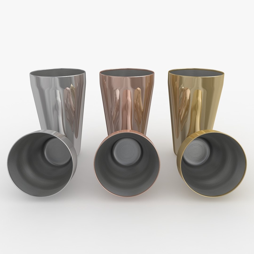 3d model cocktail shaker set