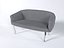 ADINA LOVESEAT GRY VELV ST