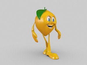 3d lemon character