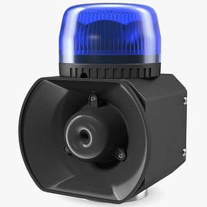 3D magnetic emergency siren beacon