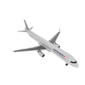 Air France Airbus A321 with Cabin and Cockpit Rigged for Cinema 4D