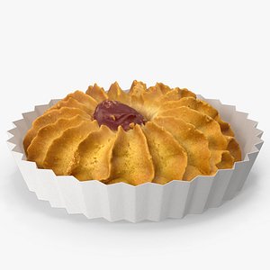 Cookie With Paper Cup 3D model