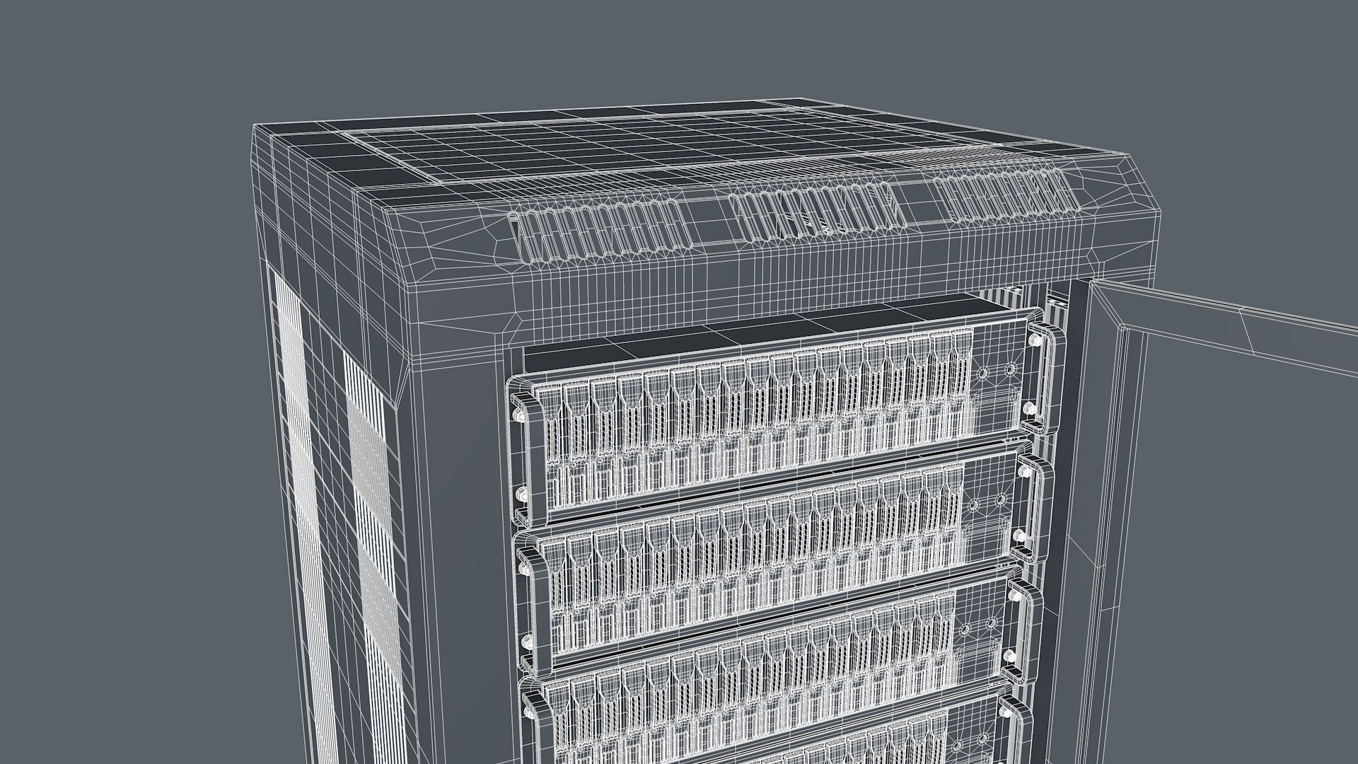 Server Rack 3d C4d