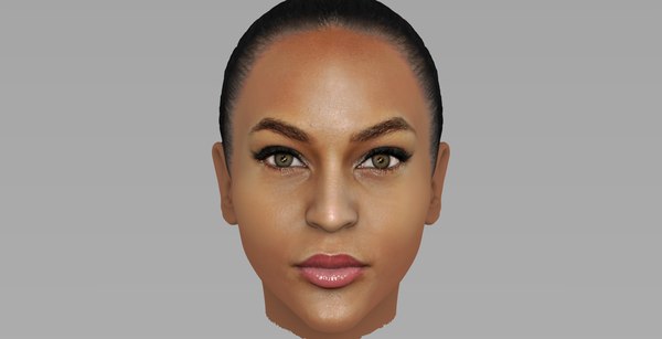 3D woman head model