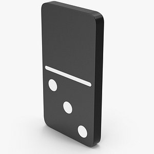 Domino 0x3 Black 3D model