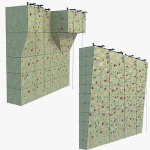 3D Climbing Walls Collection model