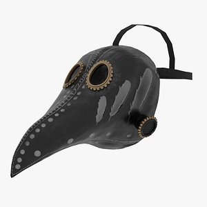 Steampunk Plague Doctor Mask Game-ready