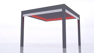 Detailed Pergola 3D model