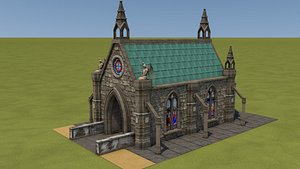mittelalterliches kapelle church medieval 3D model