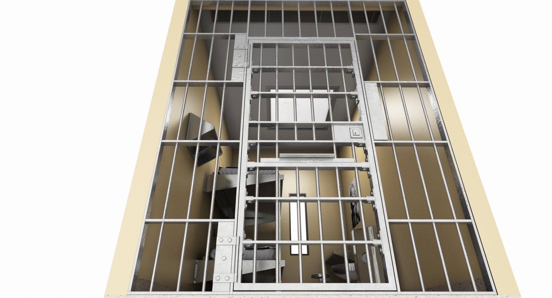 3D Prison Cell Model - TurboSquid 1375385