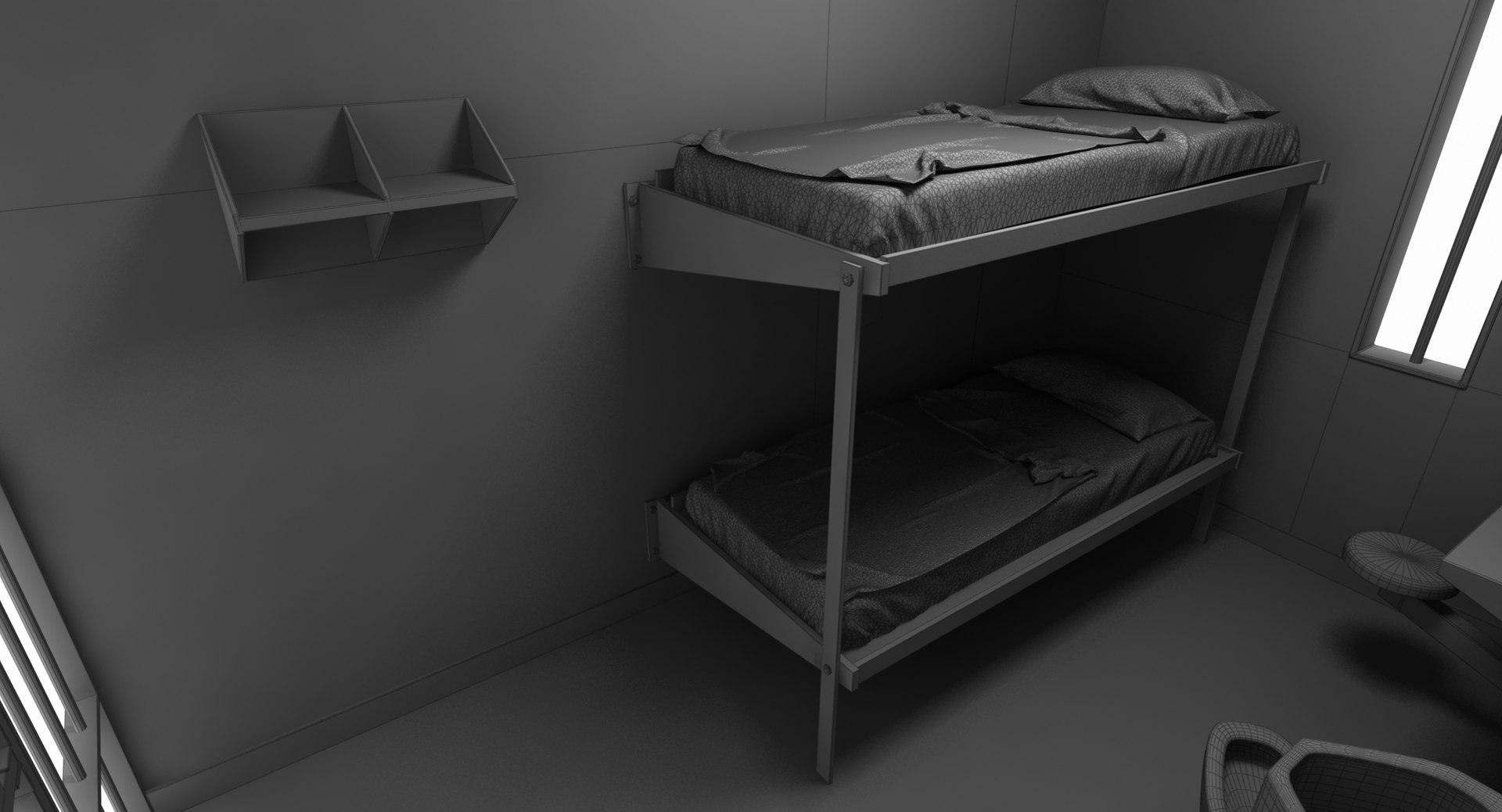 3D Prison Cell Model - TurboSquid 1375385