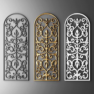 fretwork grille 3d model