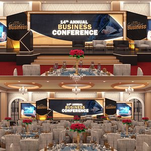 Corporate Event Design 3D model