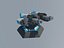 3d machine guns turret