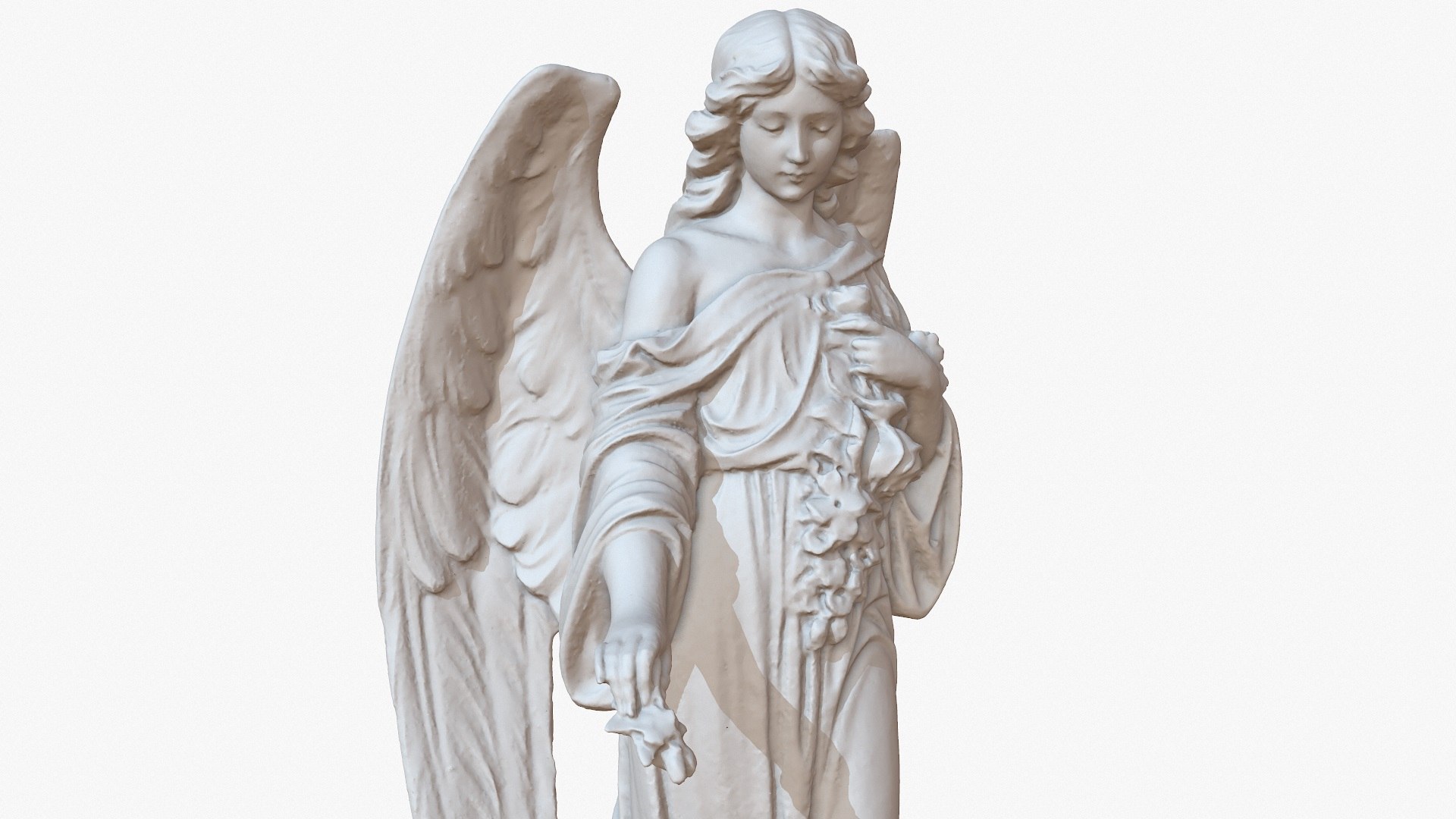 3D Model Sculpture Angel 1m Raw - TurboSquid 1189553