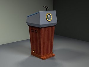 podium president 3d model