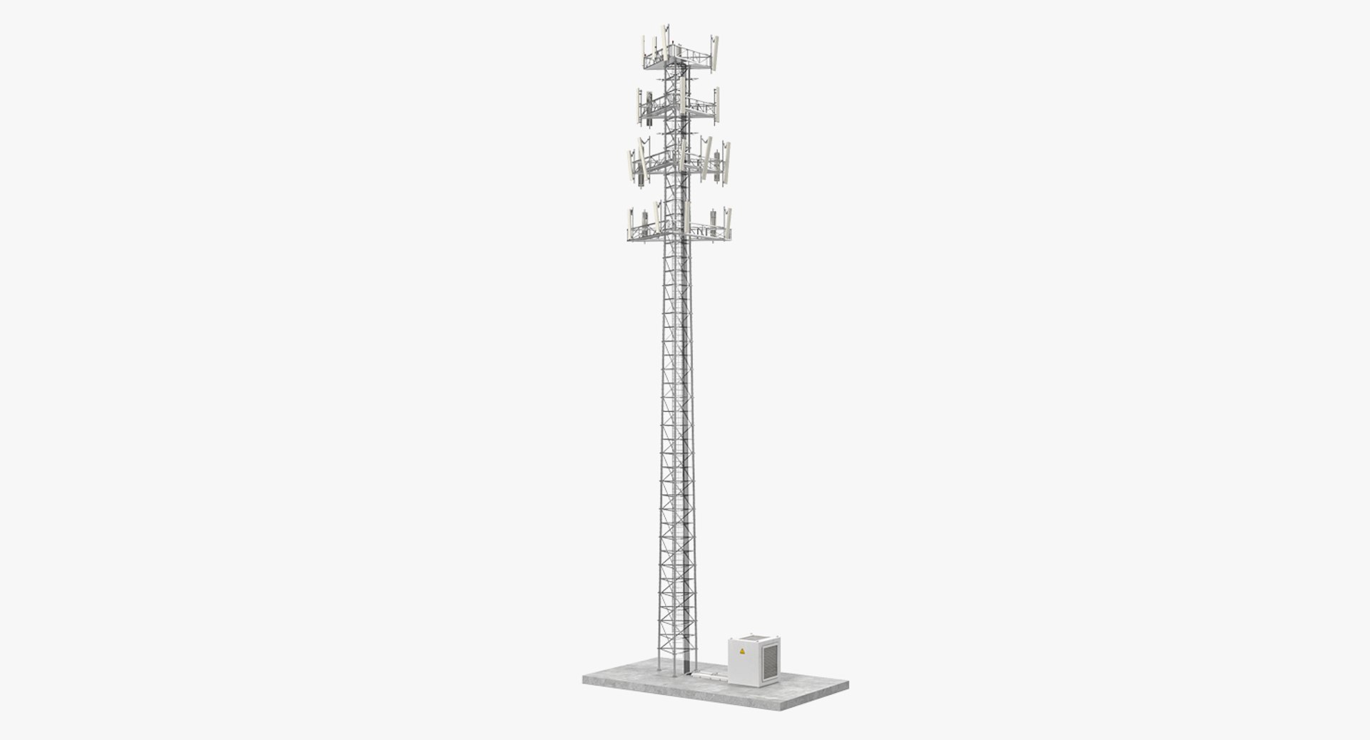 Cellular Tower Site 2 3D model preview