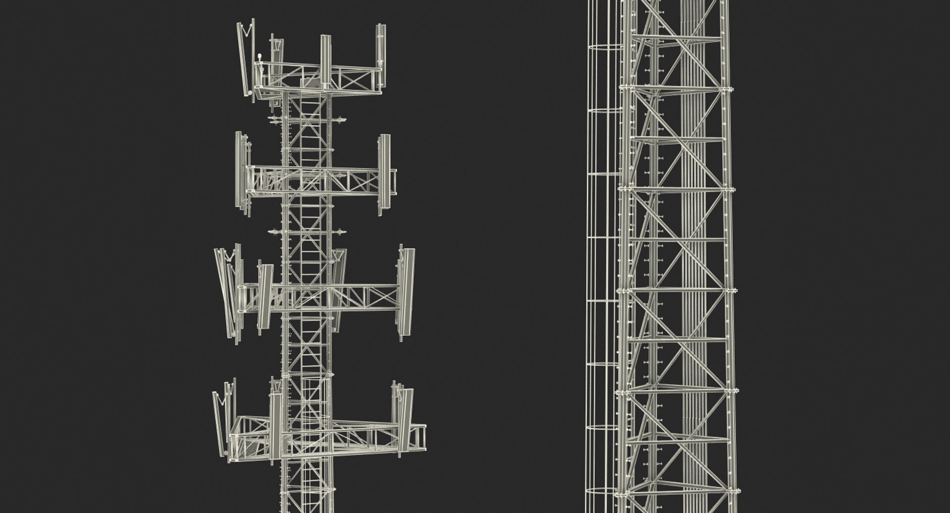 Cellular Tower Site 2 3D Model - TurboSquid 1381726