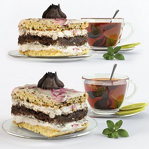 tea cake 3D model