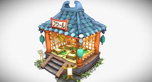 japanese gazebo 3D