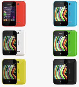 3d nokia asha 230 color model
