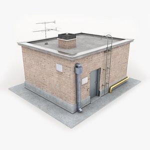3D Exit Roof Clean model