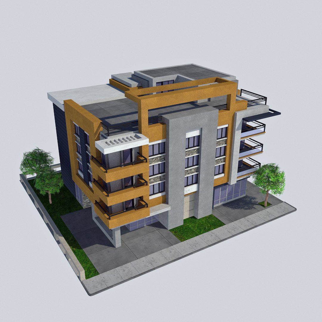 3d Model Modern Apartment Tile 5