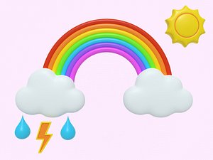 Cartoon Weather Icons Collection