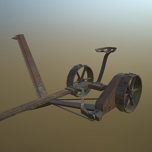 3d model of sickle mower