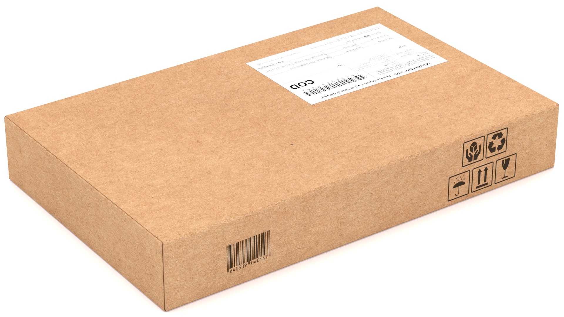 Cardboard Packaging Box 01 3D Model TurboSquid 2001959