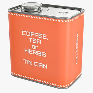 3D model Coffee Tin Can 450g