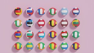 Flag Volleyball Ball Collection
