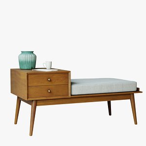 Vintage Telephone table 3D