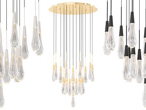 Soltaire Round Chandelier-Medium 3D model