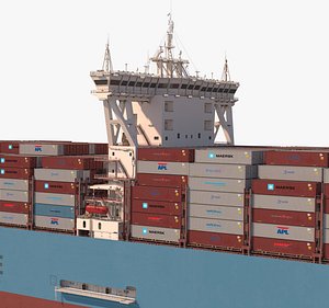 3D ship maersk mc-kinney mller