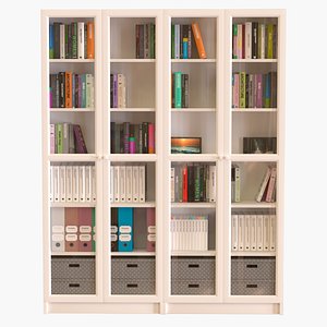 books bookcase 3D model