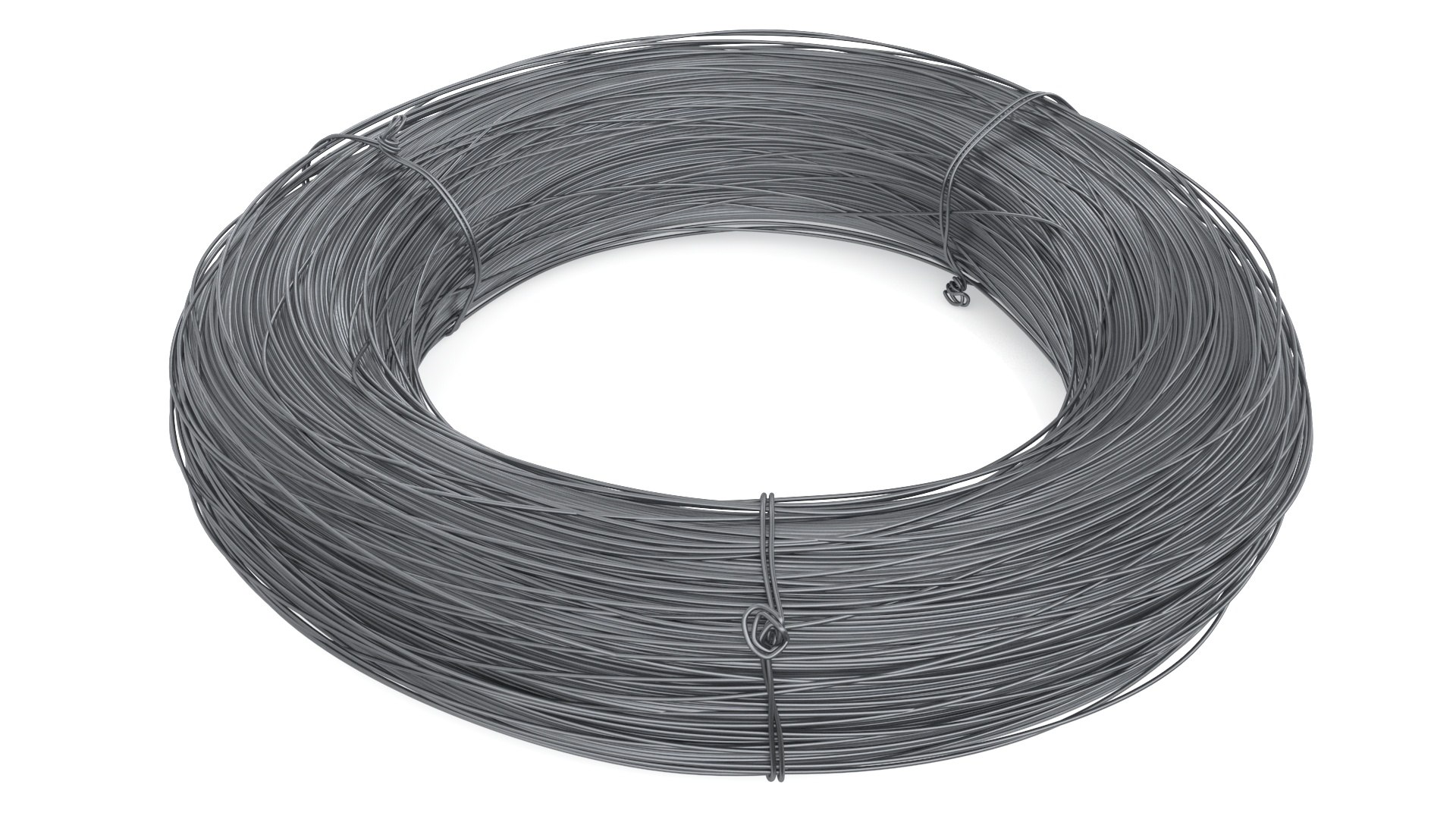 Stainless Steel Wire Coil 3D model preview
