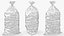 Bag with Frozen Ice Cubes 8LB Clear