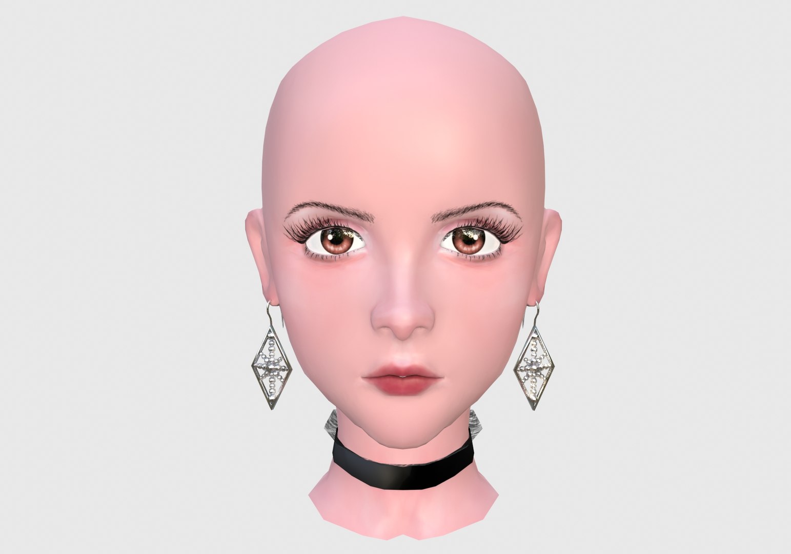 3D Model Pretty Female Head - TurboSquid 1959613