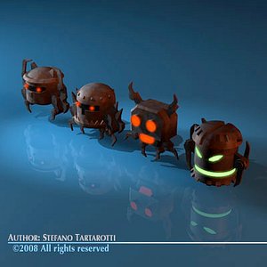 3d model enemy robots