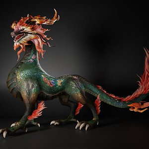 3D Mystic Flame Qilin-D1