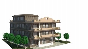 3d villa model