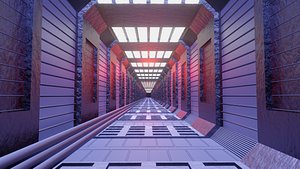 tunnel sci fi 3D model