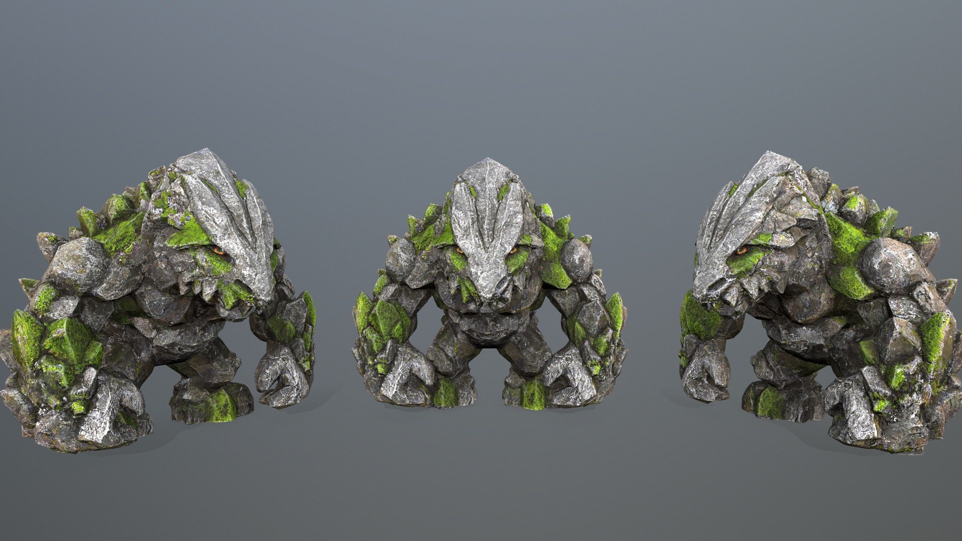 Stone Monster Model - TurboSquid 2385335