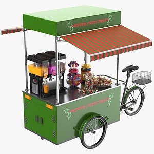 Full Xmas Candy Cart model