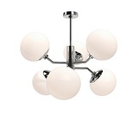 Estee Globe 6 lt Polished Nickel Mid Century Ceiling Light PBR