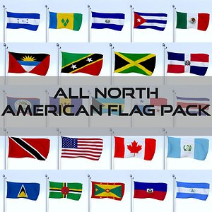 All North American Flag Pack