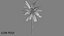 3D Coconut palm tree set model
