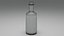 botella de vidrio con tapón de corcho